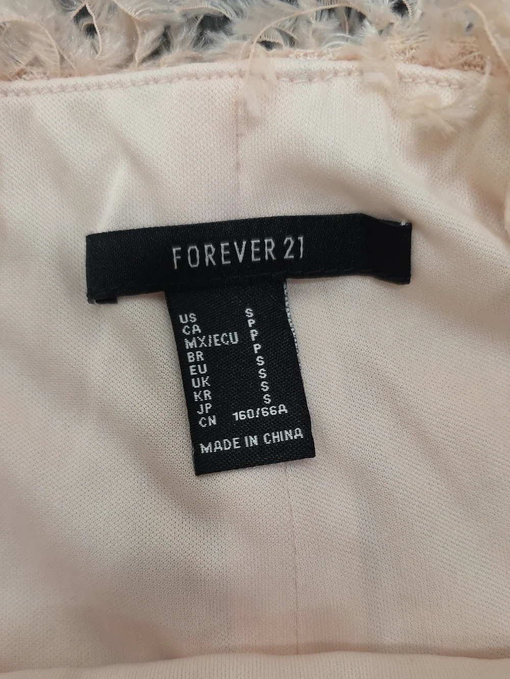 Forever 21 Blush Fuzzy Mini Skirt. Size S. NWT